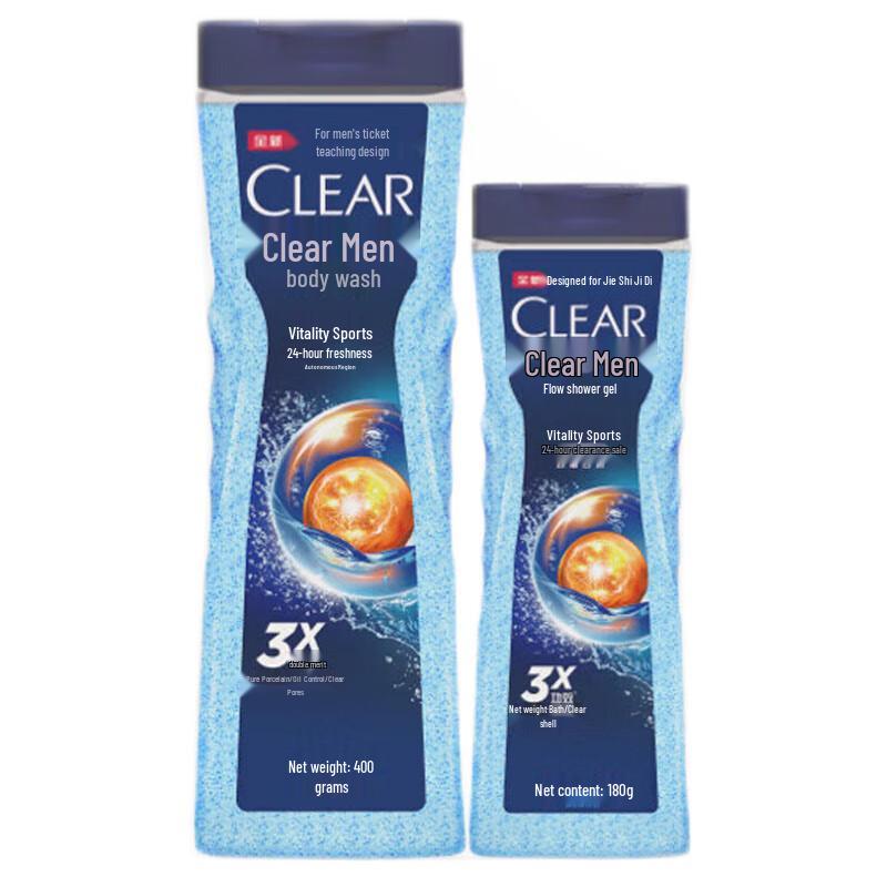 

Clear Men s Oil Control Sport Body Wash Set