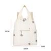 Embroidered Baby Handbag Large Capacity Soft Padded Shoulder Bag Stylish Nylon Backpack for Baby Bottles & Diapers