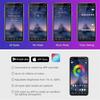 Neon 36LED Car Interior Ambient Foot Light Strip 4 in 1 with USB Wireless Remote Music APP Control Auto RGB Atmosphere Lamp