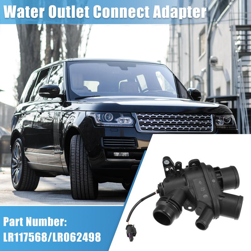 X Autohaux No.LR117568/AJ813986 Thermostat Housing Assy w/ Sensor for Land Rover 3.0L V6