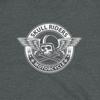 Skull Riders Motorcycles Winged Cafe Racer Skull Biker Graphic Tee Chopper Short-Sleeve Unisex T-Shirt