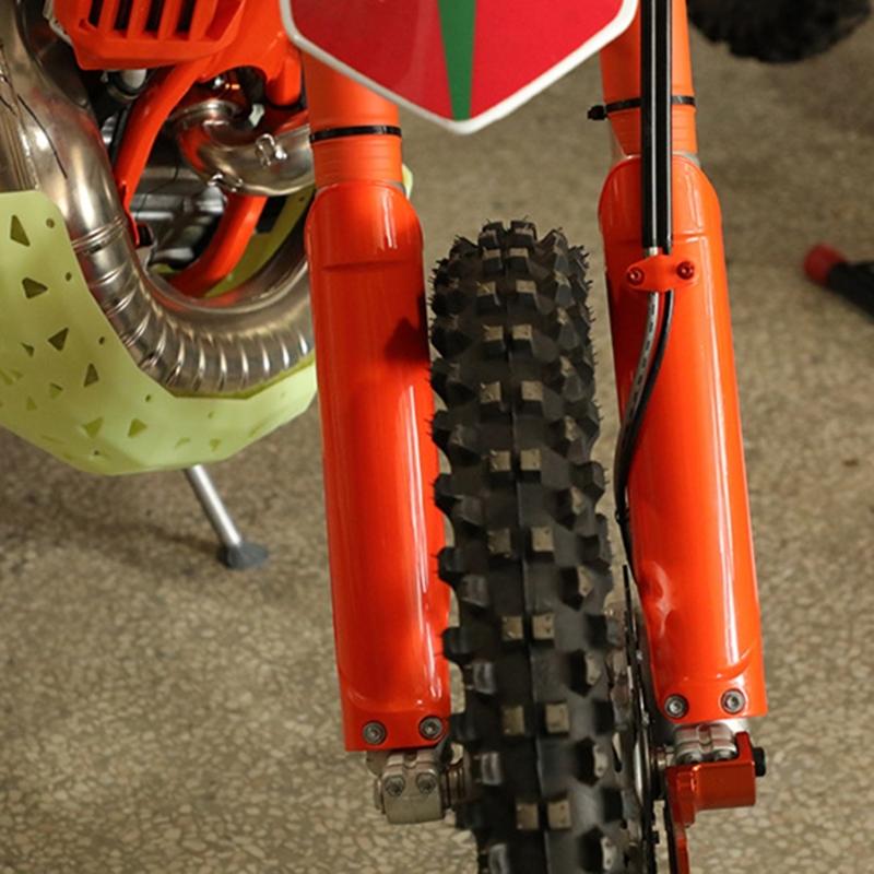 Front Fork Protector Shock Absorbers Guard Wrap Cover Fork Skin For CX125 Motorcycle Motocross Plastic Cover