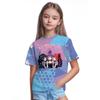 Kids T-shirt Cartoon Print T-shirt Fashion Casual Short Sleeve Tees Summer Girl Tees Tops Clothing