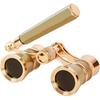 Opera Glasses Binoculars, Theatre Binoculars, 3X25, Metal Material, Vintage and Refined, with Adjustable Handle for Adults Kids Women In Musical