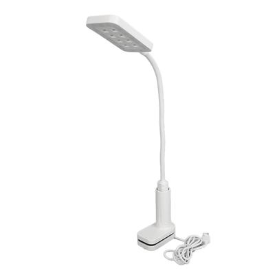 UV LED Nail Lamp with Clamp 2 In 1 Nail Art Desk Lamp USB Charging Soft Lighting Portable Manicure