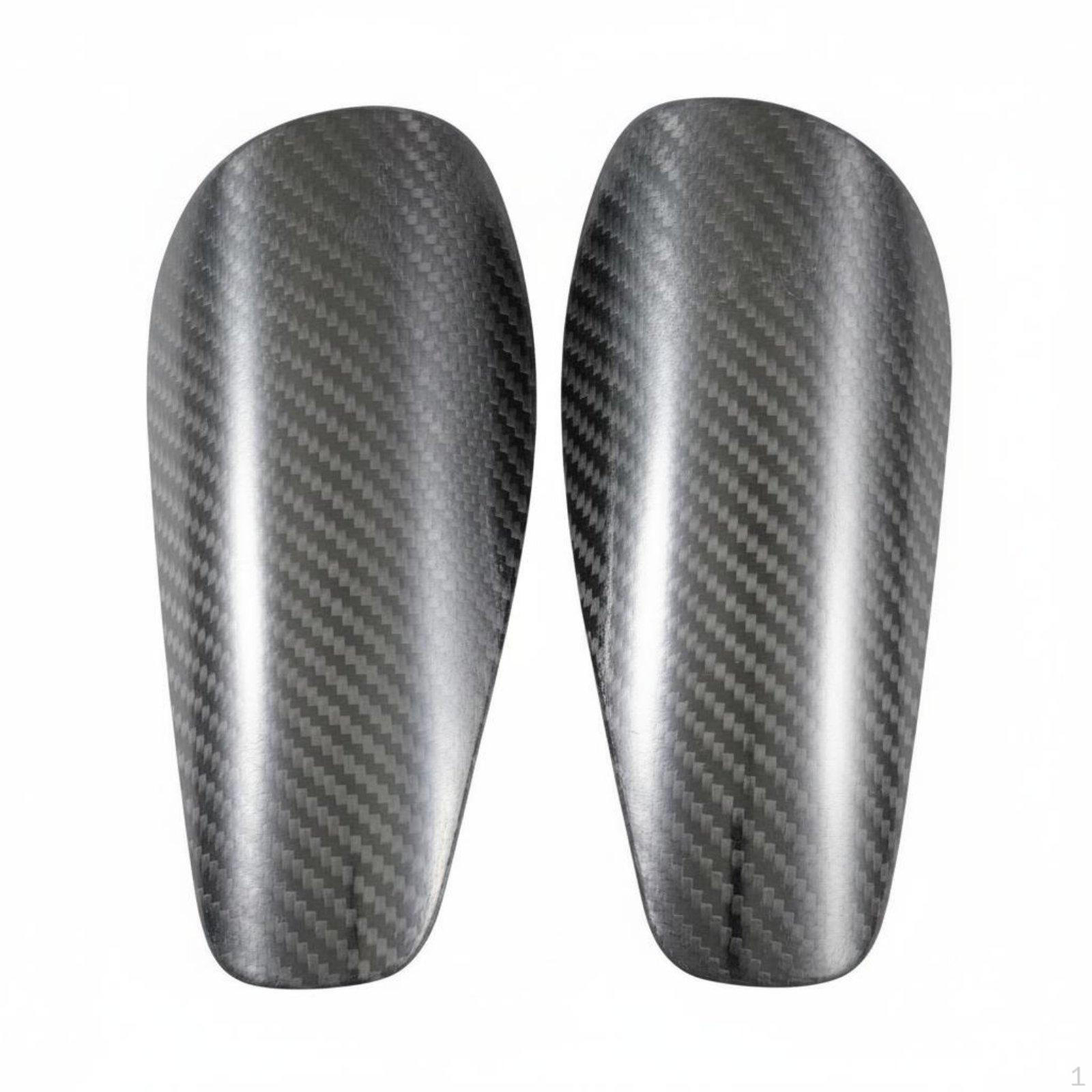 2 Pieces Carbon Fiber Shin Guards Impact Resistant Soccer Pads Lightweight Football for