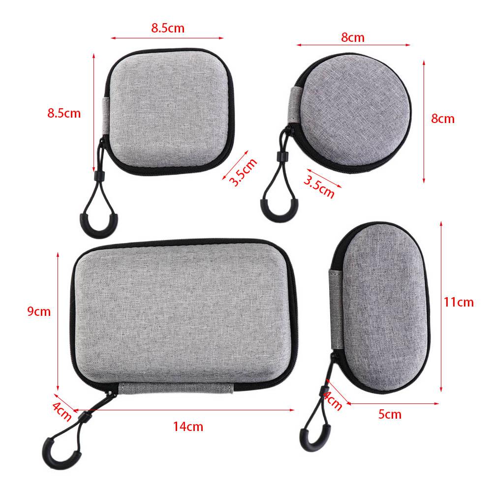 Mini Storage Earphone Storage Bags Earphone Accessory EVA Zipper Bag Charger Protection Bag