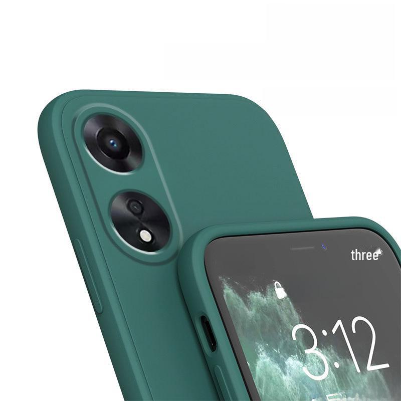 Compatible with OPPO A58: New Liquid Silicone Soft Case - Full Coverage Protective Cover