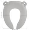 1PCS Portable Folding Toilet Seat Cover, Non-Slip Bathroom Travel Toilet PP Material, Universal Fit for Home/Hotel/Outdoor Use
