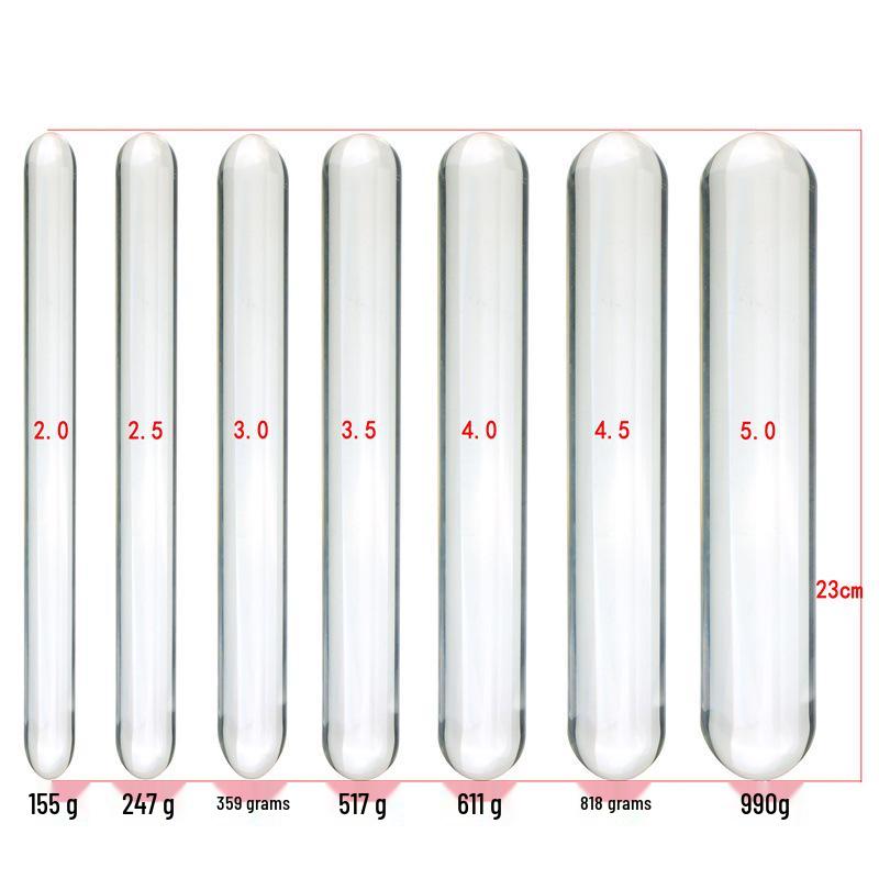 Crystal Glass Extra Long Massage Stick for Anal and Vaginal Play, Flirting Supplies, SM Alternative Sex Toy.