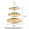 2/3 Layer Fruit Plate Home Living Room Stainless steel Snack Dish Creative Dried Fruit Basket Candy Dish Cake Stand Salad Bowl