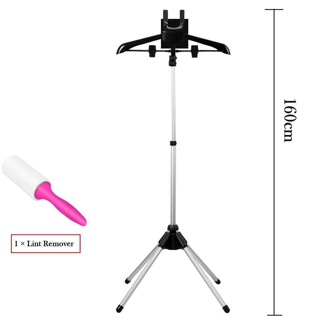 Steamer Stand Telescopic Iron Steam Clothes Hanger 85-160cm Adjustable Height Foldable for Hanging Ironing Clothes Hanger