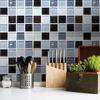 Elegant 3d Mosaic Self-adhesive Oil-proof Wall Sticker Set For Home Kitchen Decor