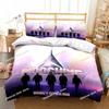 3D Print Indochine Rock Bedding SetDuvet Cover Comforter Bed Set Quilt Cover PillowcaseKing Queen Twin Size Boys Girls Adults