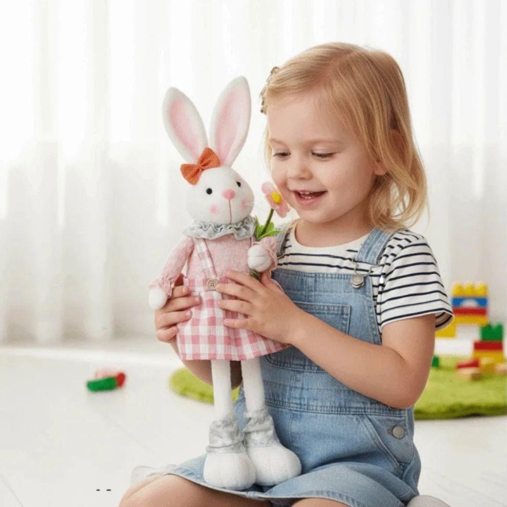 Height Figurine Easter Rabbit Figurine Resizable Design Adjustable Figurine  Home Ornament