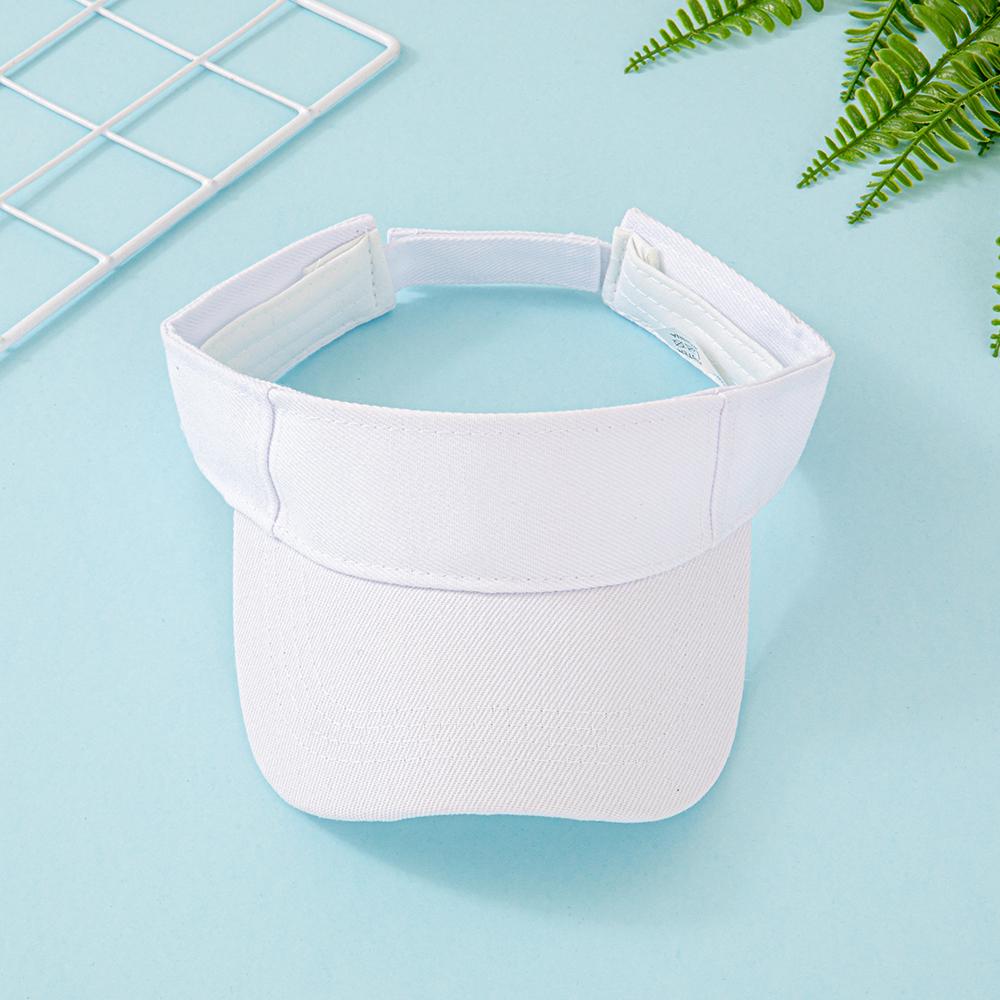 Cotton Sun Visor Hat For Women Men - Adjustable Empty Top Baseball Cap For Sports, Running, Golf, Beach - Multiple Bright Colors