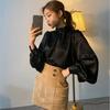 RHGD Early Autumn French Retro Loose Silk Shirt - Versatile Fashionable Design
