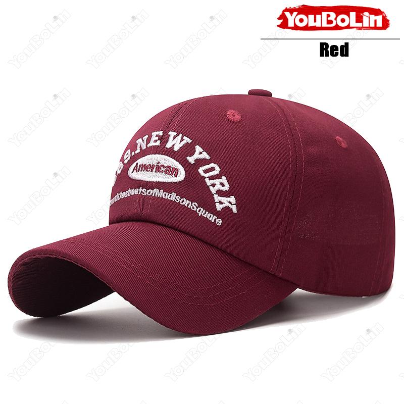 Retro Letter Embroidery Soft Top Baseball Cap Korean Trendy Duckbill Cap Outdoor Sun Protection Hat