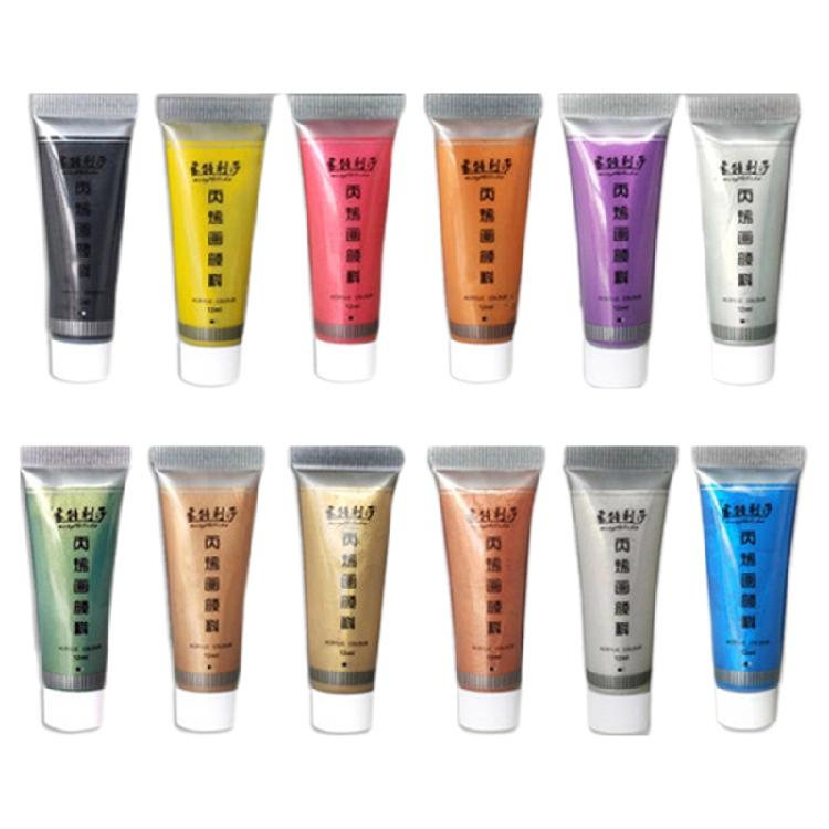 

12ML Art Paints for Painting on Canvas Metal Plastic Fabric Craft Supplies 1