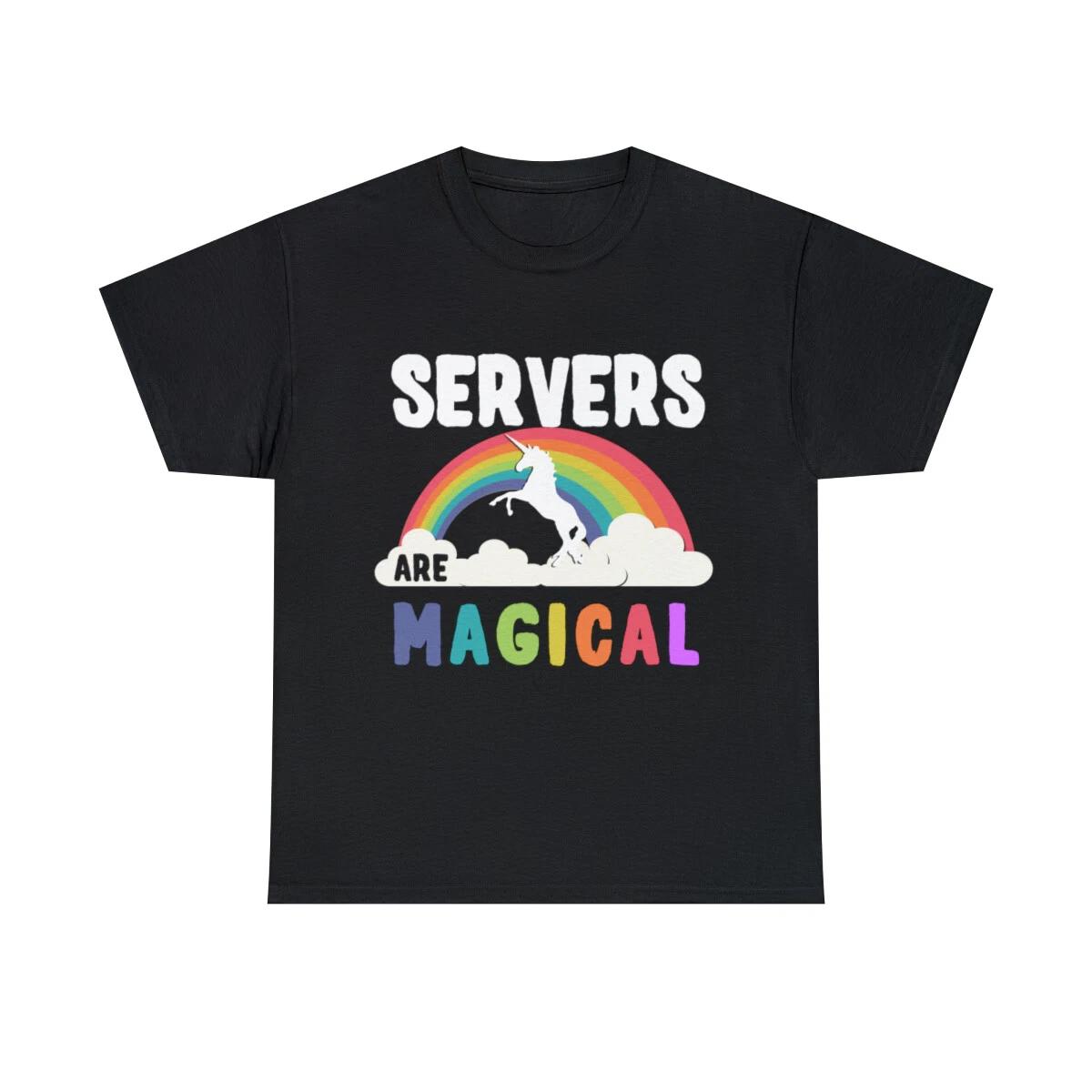 Servers Are Magical Graphic Tee Shirt, S-5XL 3XL