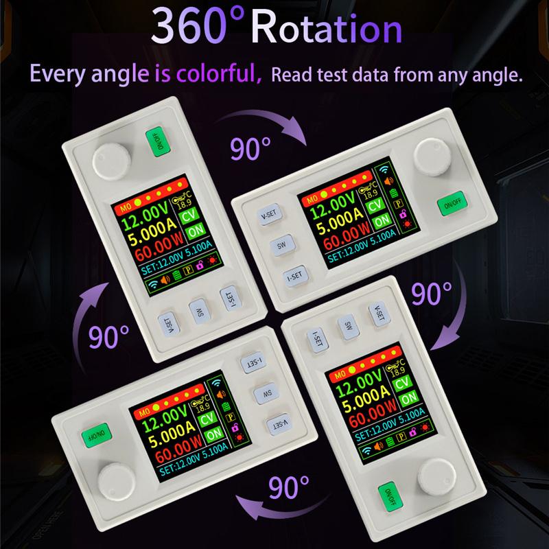 SK150S DC Buck Boost Converter 150W 8A CNC Adjustable Regulated Laboratory Power Solar Charging Module Adjustable Color Screen