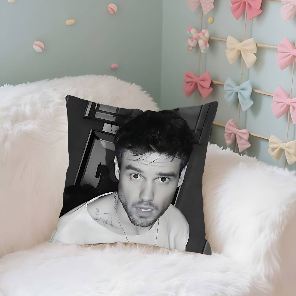 Povlak na polštář L-Liam Payne Potah na polštář Měkký Roztomilý Povlak na dekorační polštář Do Auta Pohovky Povlak na polštář Polyester Se zipem