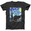 Beaver Starry Night Beaver Lover Van Gogh Beaver T-Shirt Sweatshirt Hoodie Tanktop for Men Women Kids Black