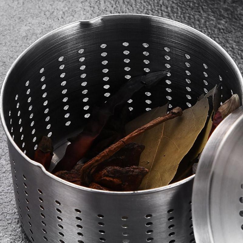 Stainless Steel Seasoning Bucket Effective Tea Leaky Pot Braised Pills