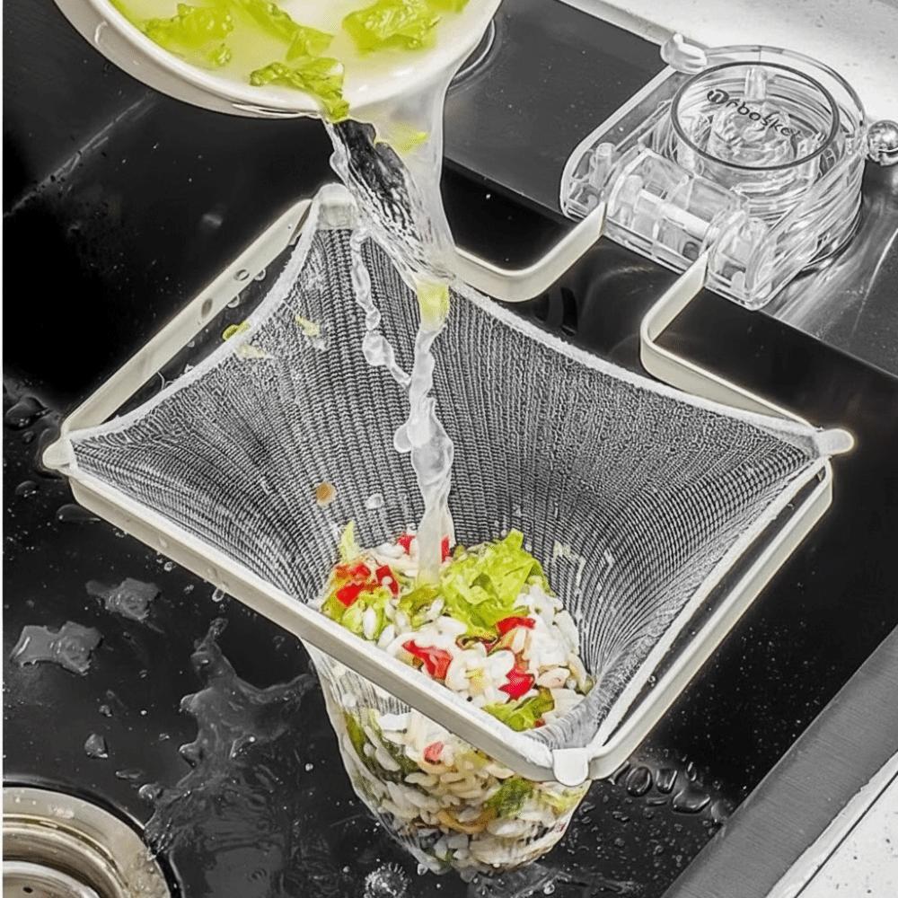 Foldable Kitchen Sink Filter Rack Multi-Purpose Food Drainer Shelf Sink Drainage Basket Household
