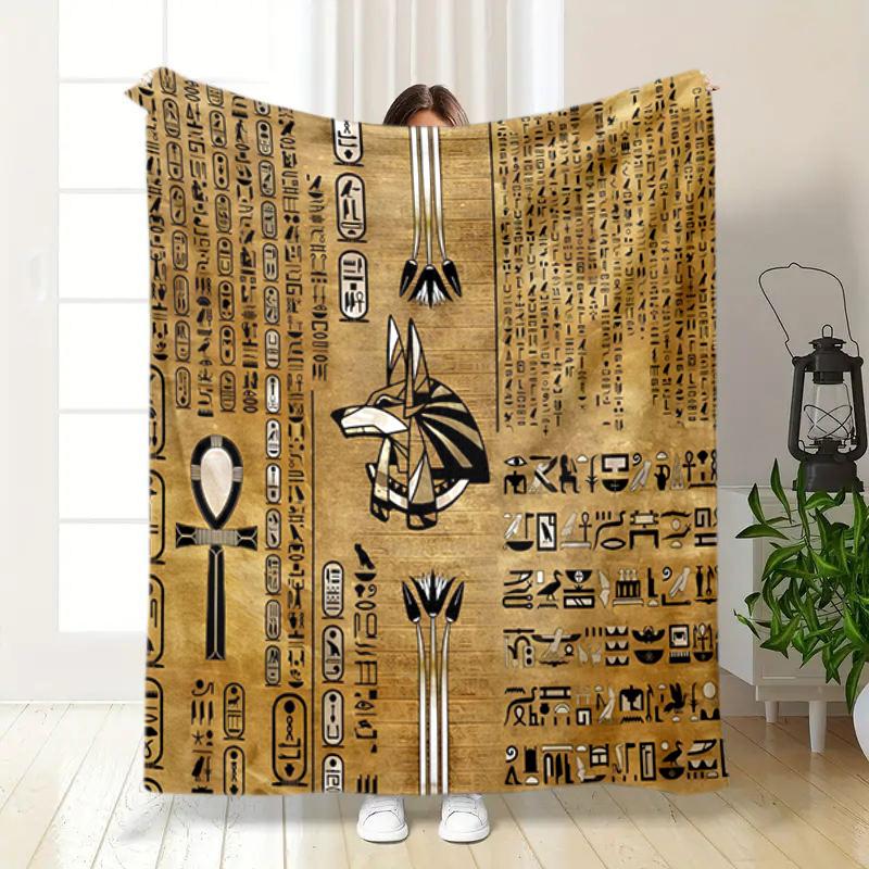 1 Stück Altägyptische Wandmalereien, Wikinger, Anubis Decke, Ganzjahres leichte Heim-Büro Außen Nickerchen Multifunktionale Decke