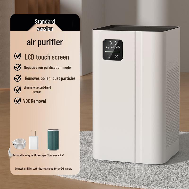 Purificador de Ar Seguro para Mãe e Bebê para Remoção de Formaldeído e Fumaça com Filtração por Íons