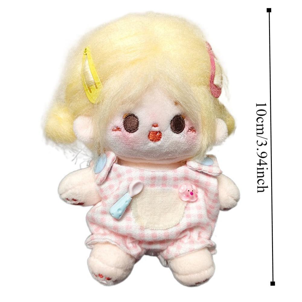 T-shirt Doll Clothes Outfit Bear Hat Doll Dress Up Set 10cm Cotton Doll Clothes  10cm Cotton Doll