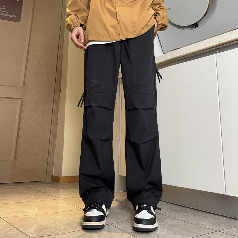 

Spring and Autumn New Mountain Outdoor Charge Pants Wide Leg Loose Overalls Versatile Casual Straight Pants S