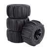   RC Car Tires, 4PCS Rubber Tire Set Crawler Wheel Tire Compatible with 1Celsius14 1Celsius16 Scale RC Cars Replacement for   MJX HBX  