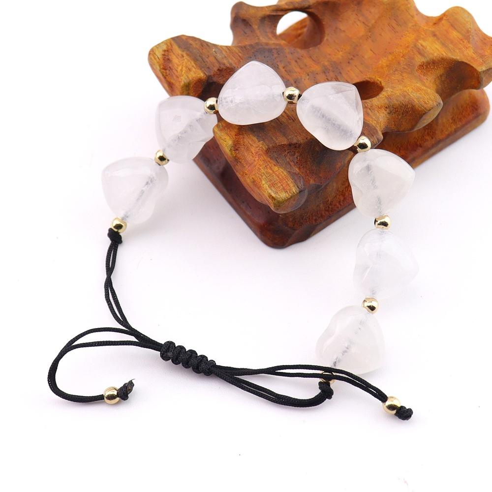 Natural Stone Crystal Colorful Braided Bracelet Chakra Natural Crystal Yoga Love Braided Bracelet B108