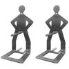 4pcs Funny BBQ Accessories Hot Dog Sausage Stand Holder Portable Barbecue Rack Stainless Steel Roaster Rack Stand 20.5 X 7.5cm