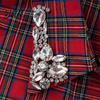 Elegant Detachable Collar Women Plaid Fake Red Blue Christmas Fashion