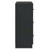 Drawer Cabinet Black 66 x 34.5 x 87 cm Particleboard