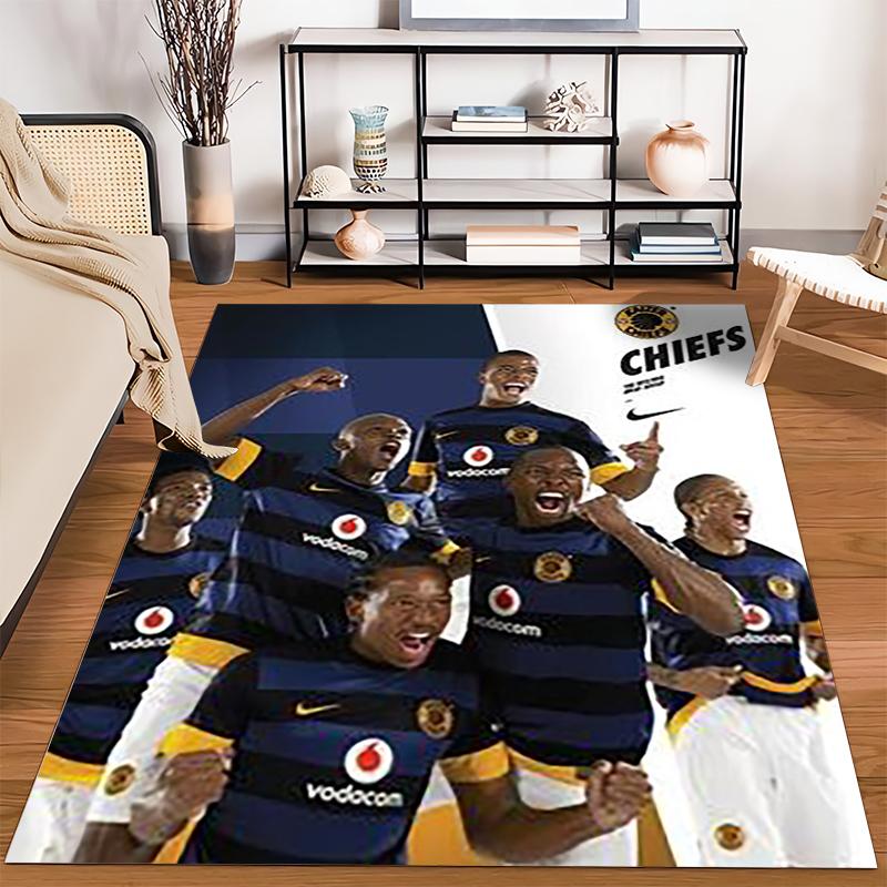 "Football Team Celebration Design Rug" Non-slip Rug Suitable for Living Room and Bedroom Sofas