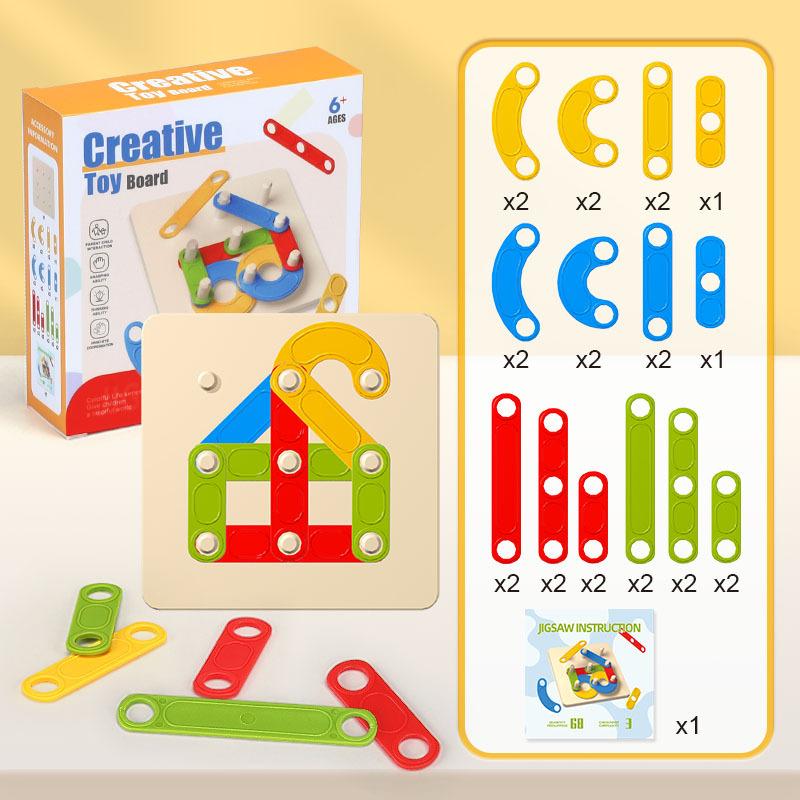 

Early education toys, variable sets of column building block geometric shape matching, children s puzzles, enlightenment puzzle, board game toys