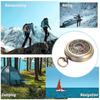 Gold Color Outdoor Compass Copper Camping Compass Portable Pocket Compass  Outdoor Activities