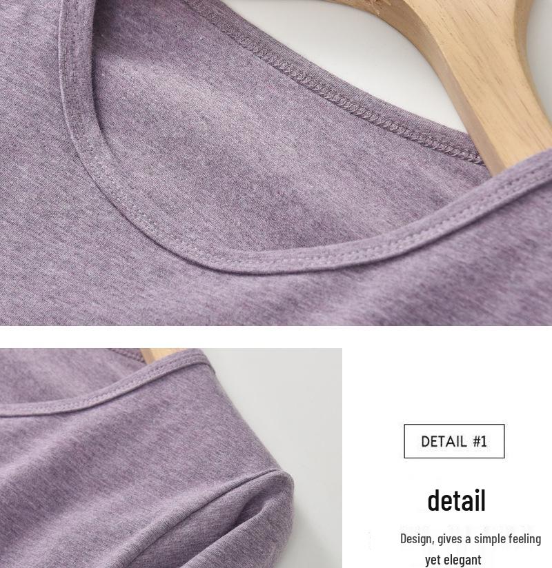 Plus Size Damen-Herbsttop mit Rundhalsausschnitt - 95 % Lycra-Baumwolle, hochelastisch, lange Ärmel, warm.