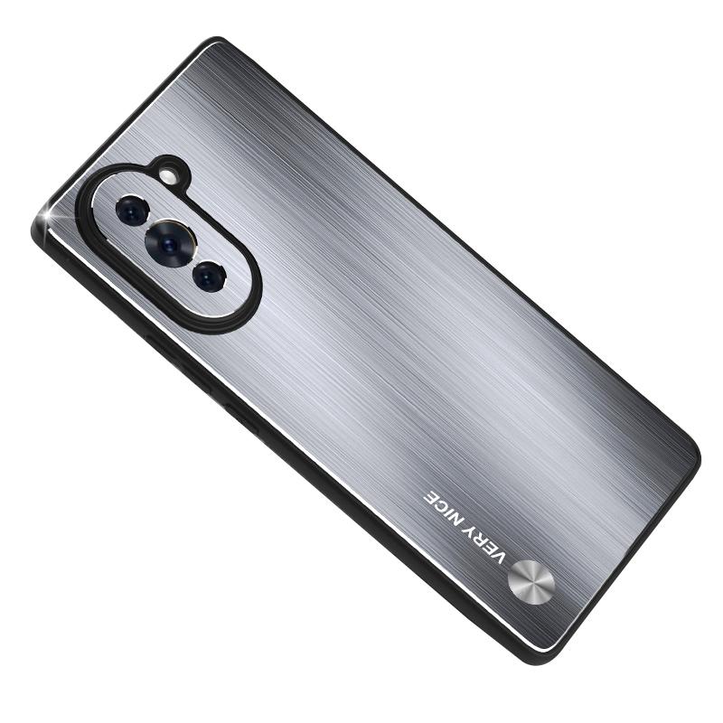 

Для Huawei nova 10 Pro 4G Матовый чехол для телефона Рамка из ТПУ Задняя крышка-броня из алюминиевого сплава Silver
