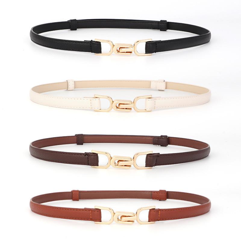 Leather Vintage Belt Women Versatile Decorative Waistband Casual Strap Dress