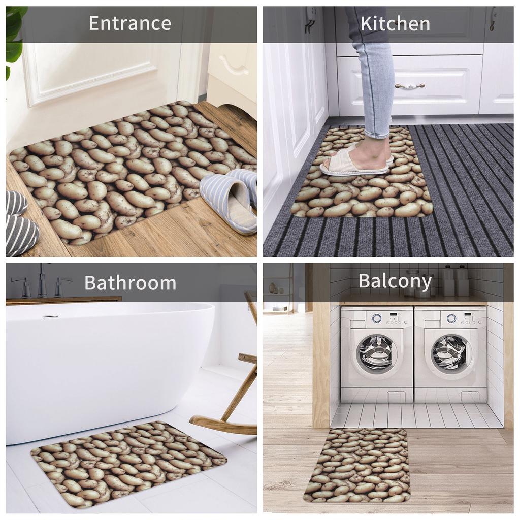 Fashion Raw Potatoes Doormat Anti-Slip Entrance Bathroom Kitchen Floor Door Mats  Garden Rug Carpet Footpad
