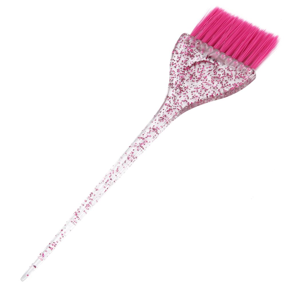 Glitter Handle Hair Dye Brush Exquisite Hair Coloring Dyeing Brush Barber Shop AccessoryPink