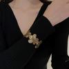 European-American Open Arm Cuff Bracelet - High-End, Versatile, and Exaggerated Fashion Jewelry for Women