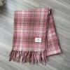 Retro Plaid Fleece-Like Cashmere Women's Scarf Winter High-End Warm Thickened Cold-Resistant Versatile Neck Warmer