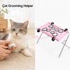1Pcs Portable Pet Foldable Nail Grooming Bath Hammock Stand Clipping Helper Mesh Bathing Drying Table for Kitten Small Cats