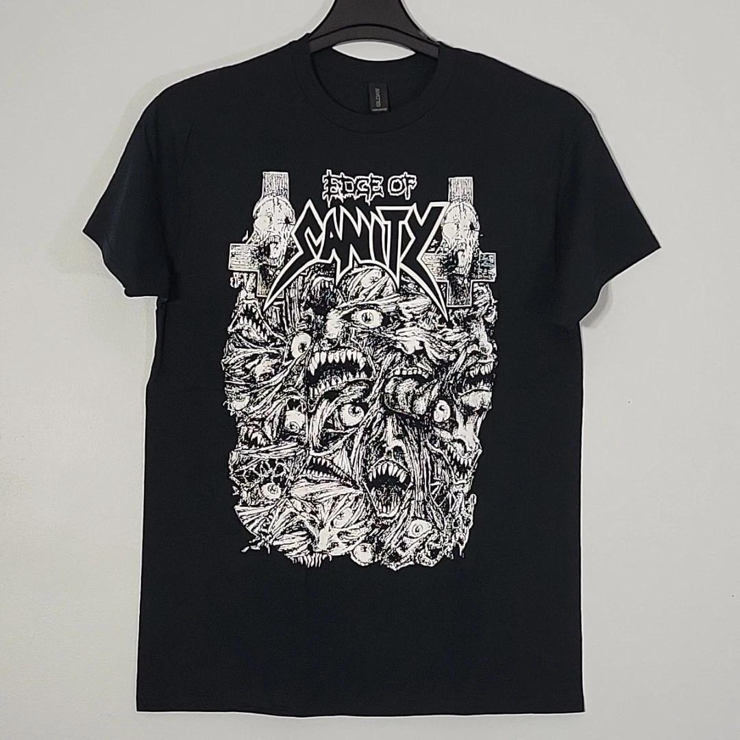 EDGE OF SANITY Dead But Dreaming M MEDIUM T-Shirt Black Mens Band Logo S